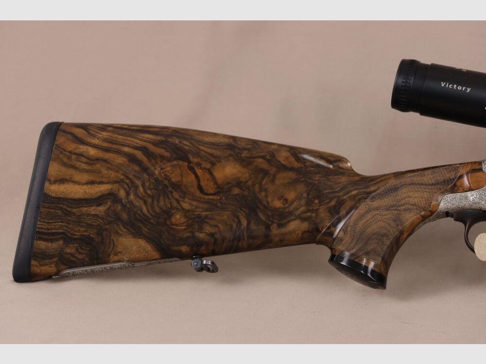 Outschar / Ferlach carabina a blocco sistema "Heeren" // legno da sogno // canna ottagonale // incisione // Zeiss Varipoint !!