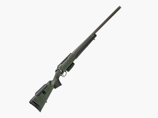 Sei di fronte alla Tikka T3x SUPER VARMINT , un’arma che offre un grande flessibilità e configurabilità. La canna Varmint pesante ha un trattamento Tungsten Cerakote, la nuova calciatura è di tipo Roughtech con superficie ruvida e il congegno di scatto è di tipo double stage.