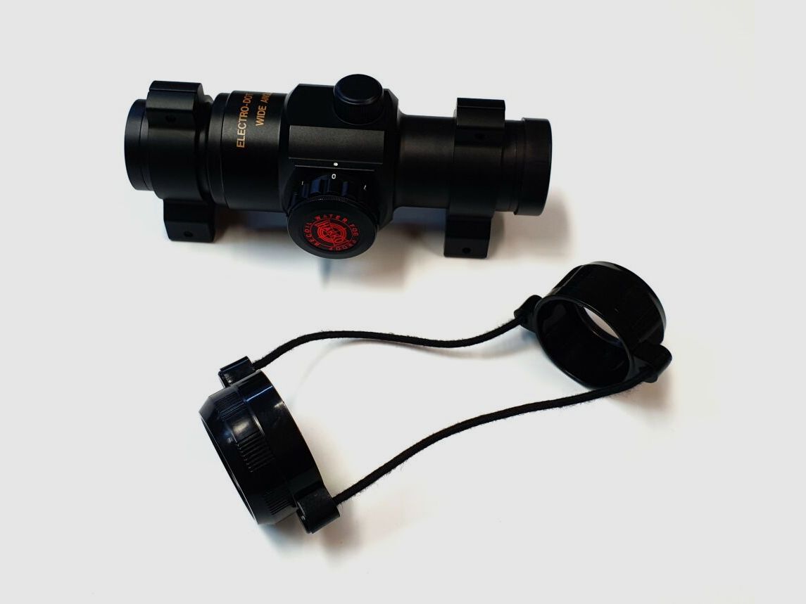 HAKKO HAKKO Red Dot Sight Electro-Dot Wide Angle Sight with Adjustable Brightness Level