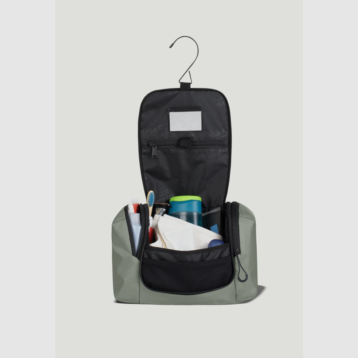 JACK WOLFSKIN Wandermood Washbag Kulturbeutel zum aufhängen Mint Leaf