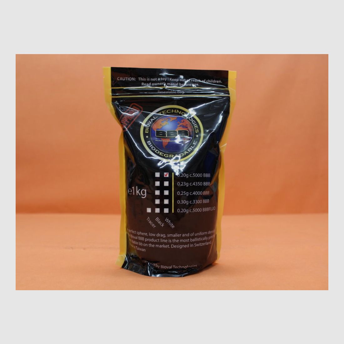 Bioval Technologies Bioval Biodegradable 6mmBB 0,25g weiss (203695) VE 4000 Stück (Beutel)