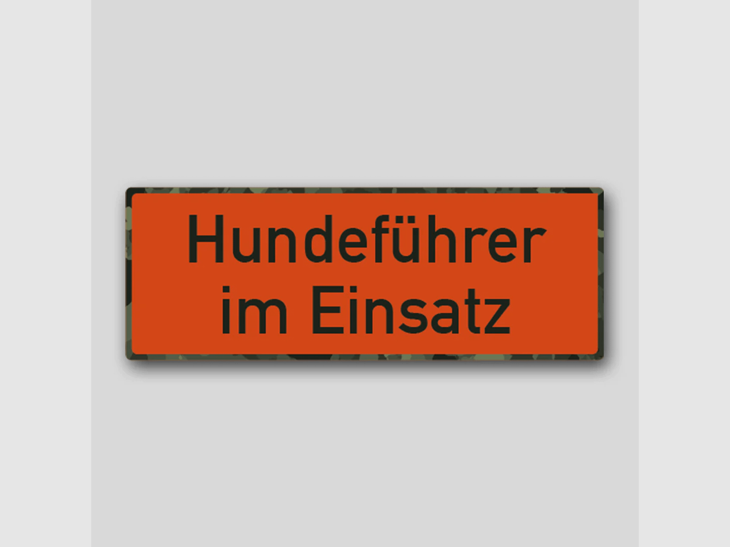 Magnetschild "Hundeführer im Einsatz"