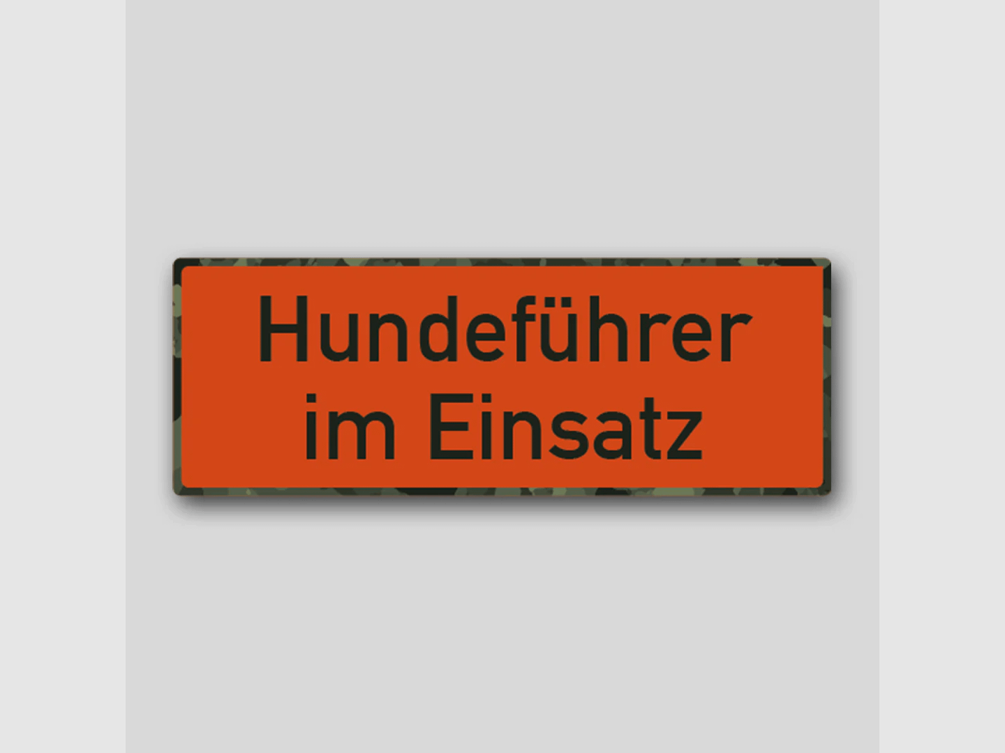 Magnetschild "Hundeführer im Einsatz"