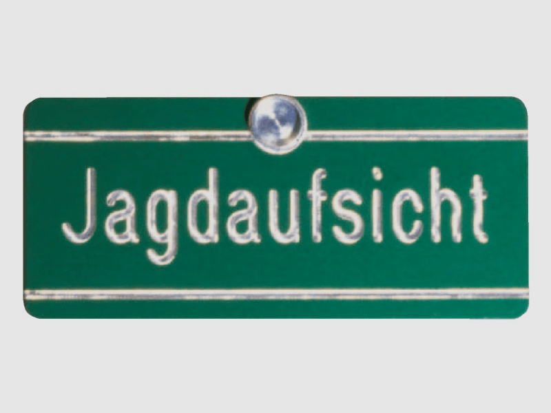 Sign "Hunting Supervision", Aluminum