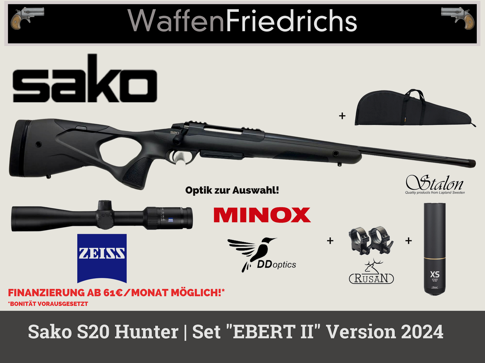 SAKO S20 Cazador | Oferta completa para cazadores jóvenes "EBERT II" 2024 - WaffenFriedrichs, imagen 1 de 11
