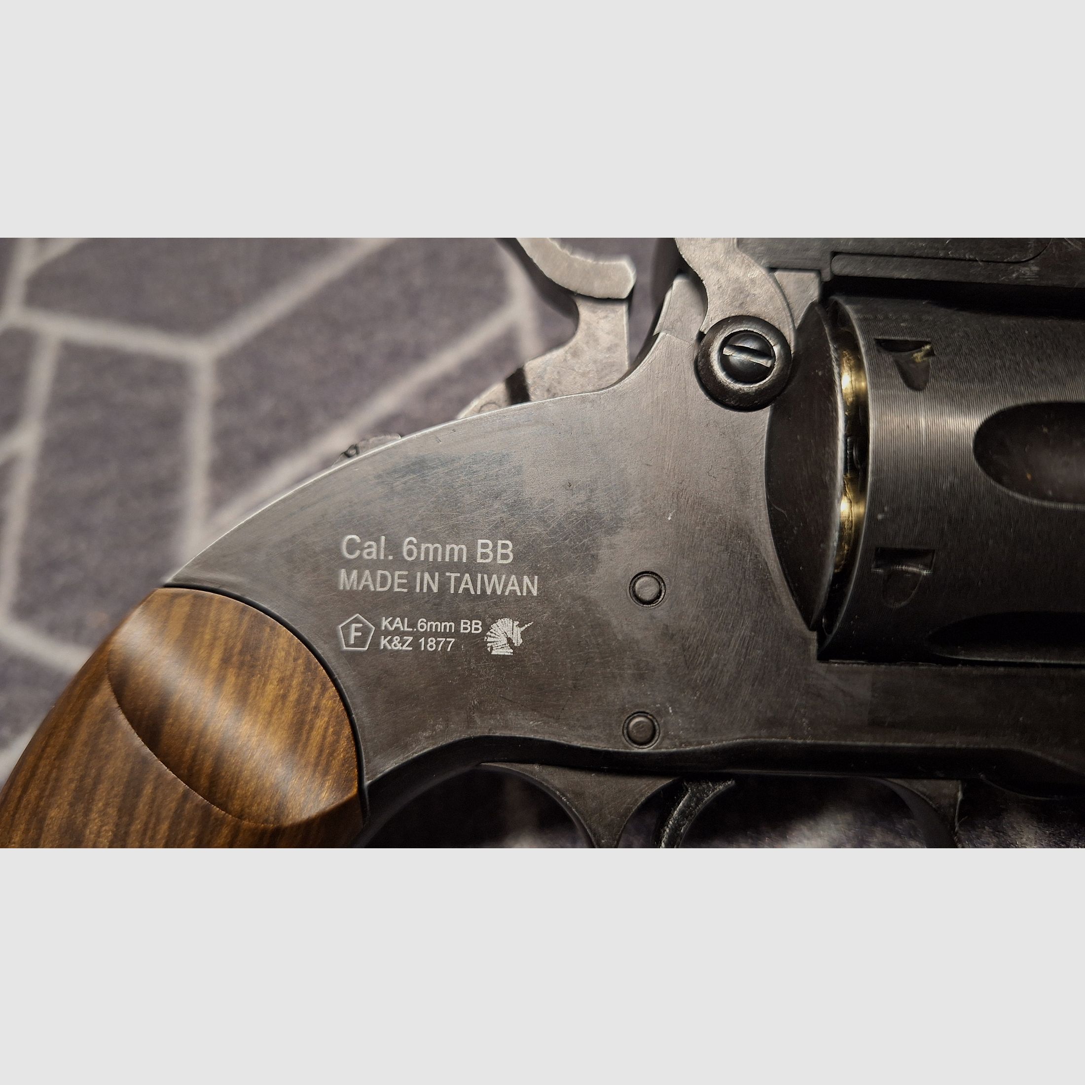 ASG Schofield 1877 6 Zoll Revolver Vollmetall CO2 6mm BB Aging Black