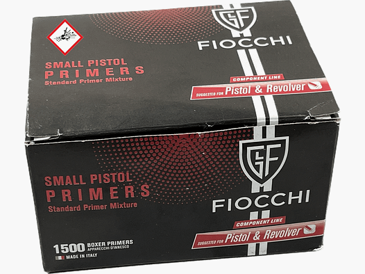 Fiocchi Zündhütchen Small Pistol 1500 Stück