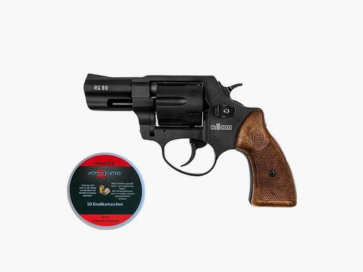 Röhm RG 89N nero pistola a salve 9 mm inclusi i proiettili a salve