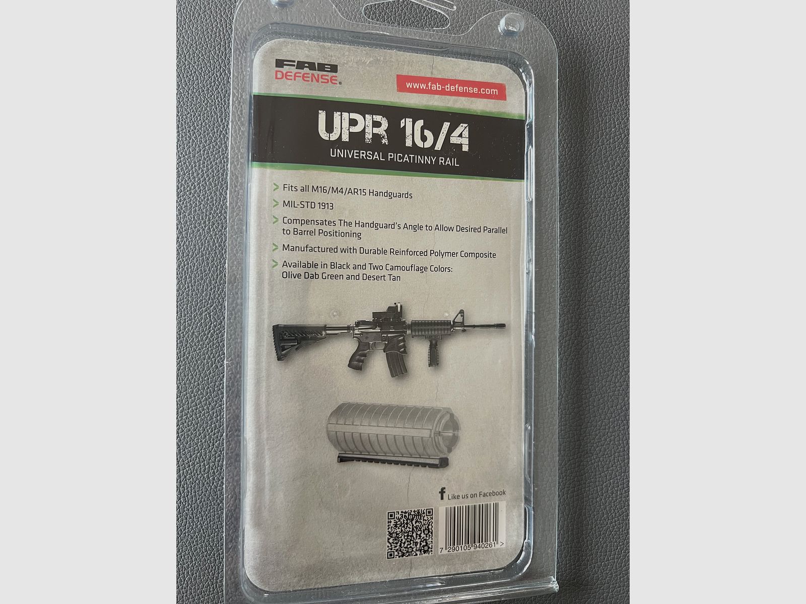 FAB Defense UPR 16/4 Universal Picatinny Rail – New in original packaging