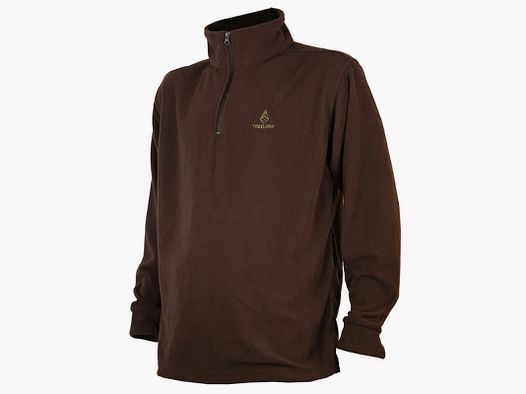 Treeland® Fleecejacke mit Reißverschluss braun - Wärme & Stil