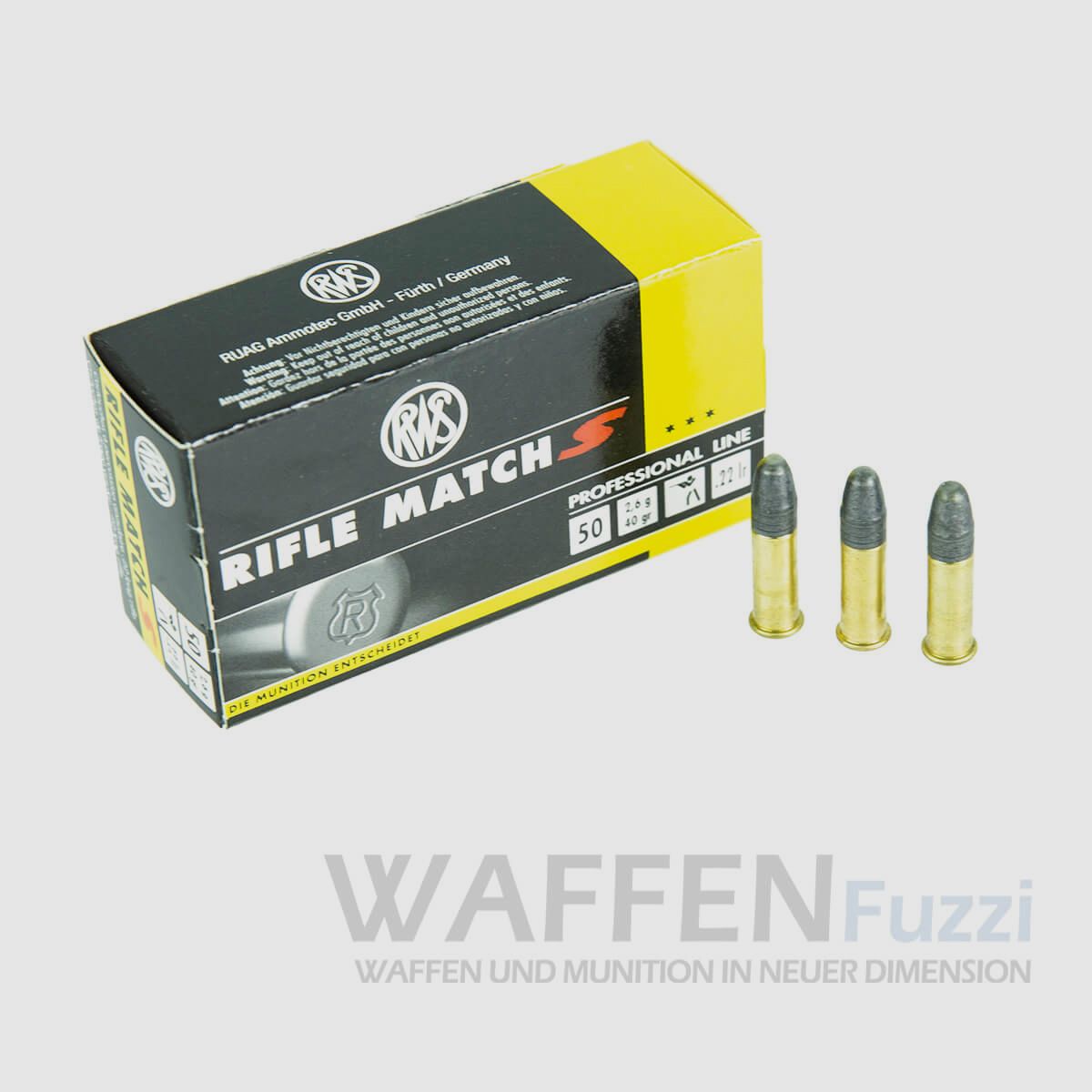 RWS Rifle Match S Kaliber .22lr 50 Schuss