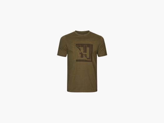 Camiseta Härkila H-Logo Verde oliva oscuro