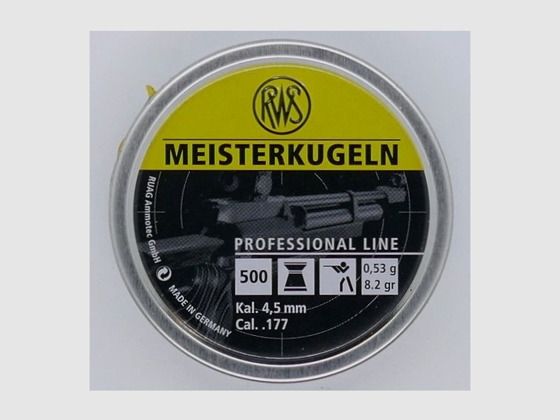 RWS Meisterkugeln LG 500er 4,49mm Diabolo Munition