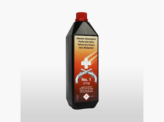 Swiss black powder No. 1, 1kg, caliber