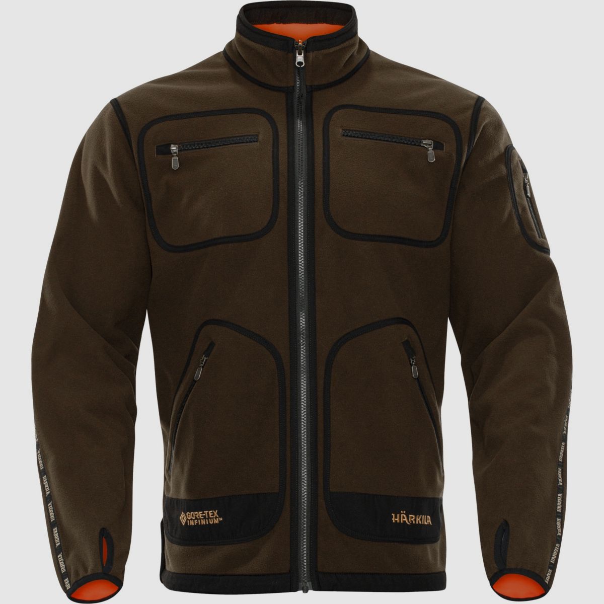 HÄRKILA Kamko Fleece Jacket Hunting Green/ Orange Blaze