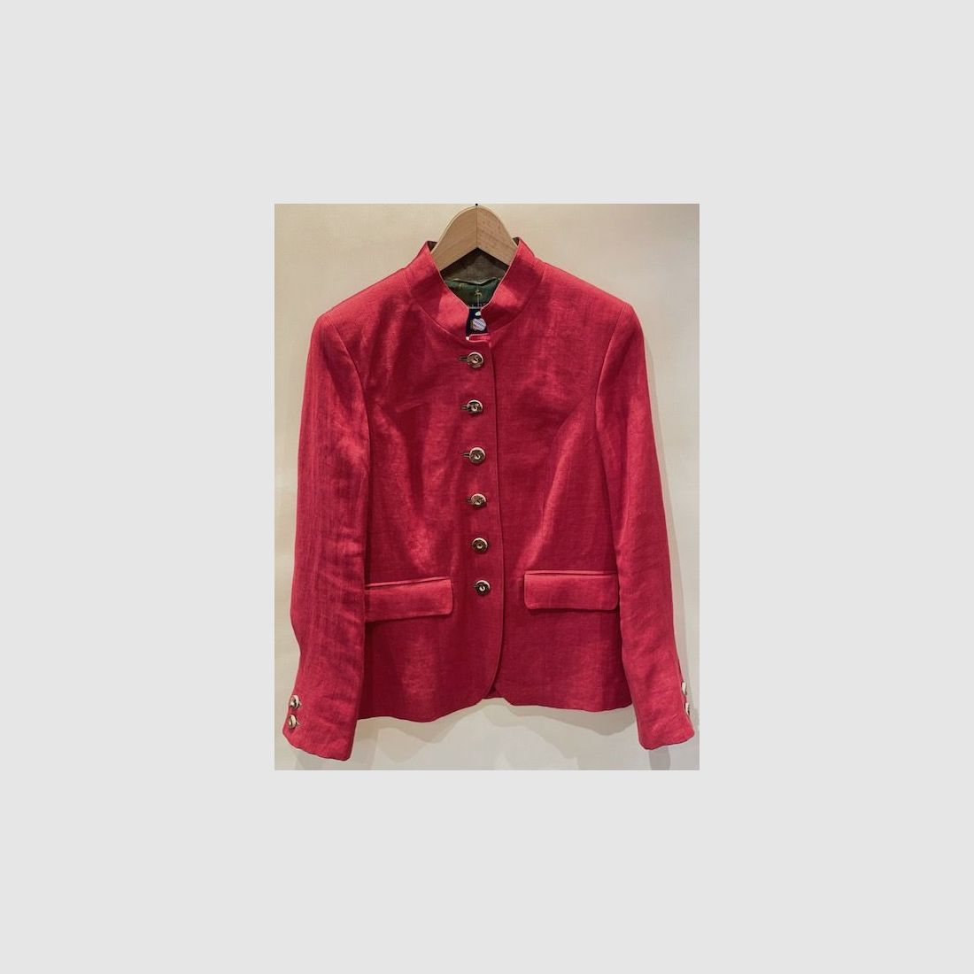 Veste traditionnelle pour femme Poldi courte en rouge, image 1 sur 2