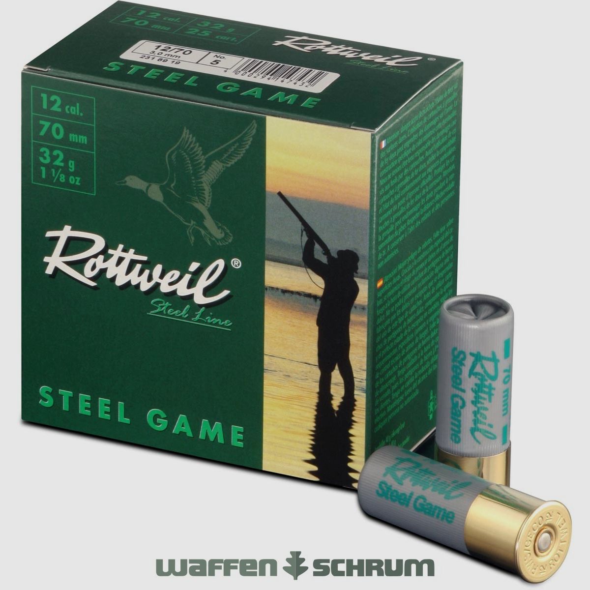 Rottweil 12/70 Steel Game 3,25mm - 32g