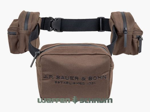 Sauer Jagdgurt - Die Rucksackalternative bis zu 130cm Länge 2x kleine Taschen / 1x große Taschen