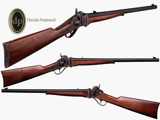 Davide Pedersoli Sharps Carbine Civilian Model Perkussionsgewehr, Kal. .45 (P18)