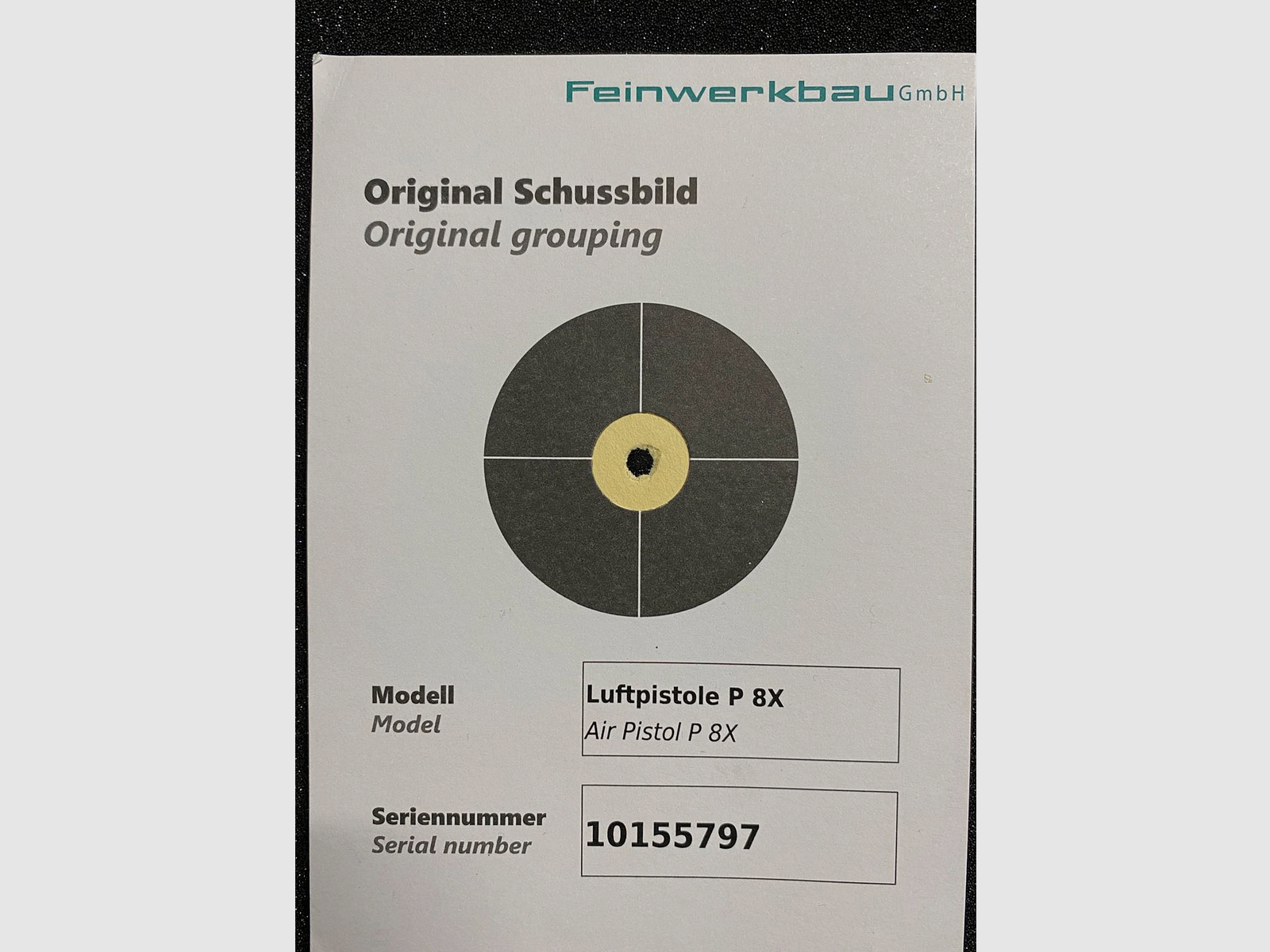 Feinwerkbau P 8X gebraucht