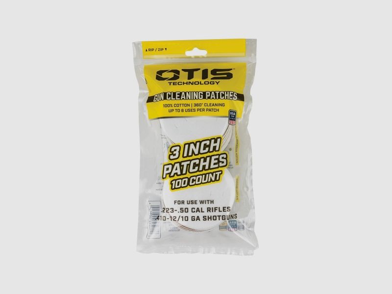 Otis Reinigungspatches 3" für .243 - .12/.10 100 Stück