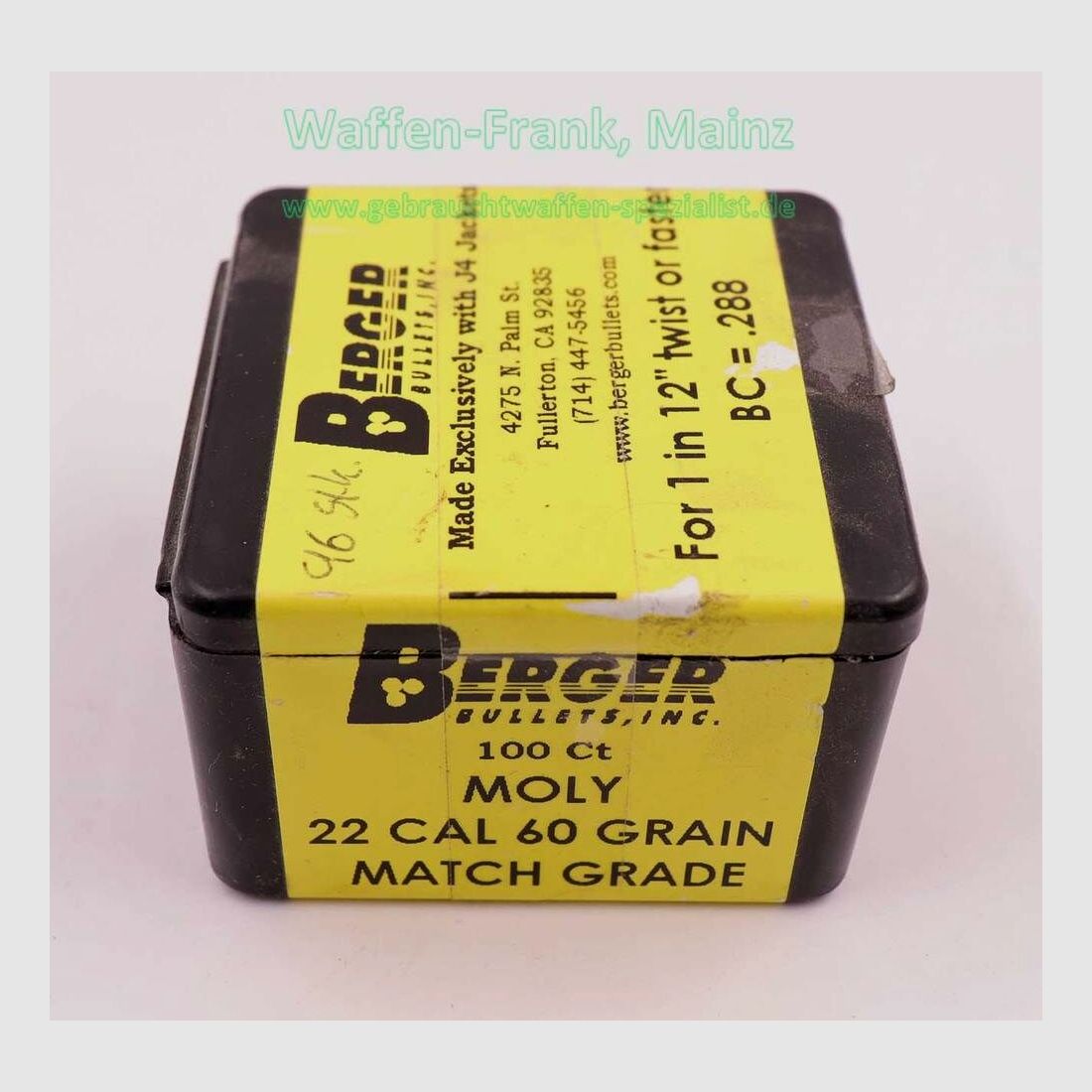 Berger Bullets USA Büchsengeschosse, Anbruch .22