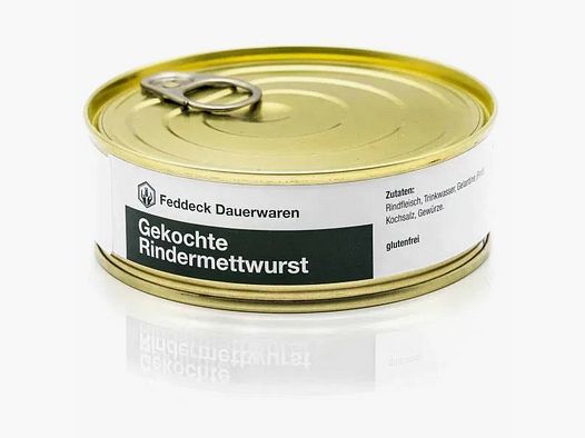 Feddeck Dauerwaren Dosenwurst Landrindermettwurst 200g
