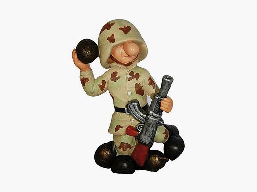 Deko - Soldat AB1 US-Desert-Camo mit MG