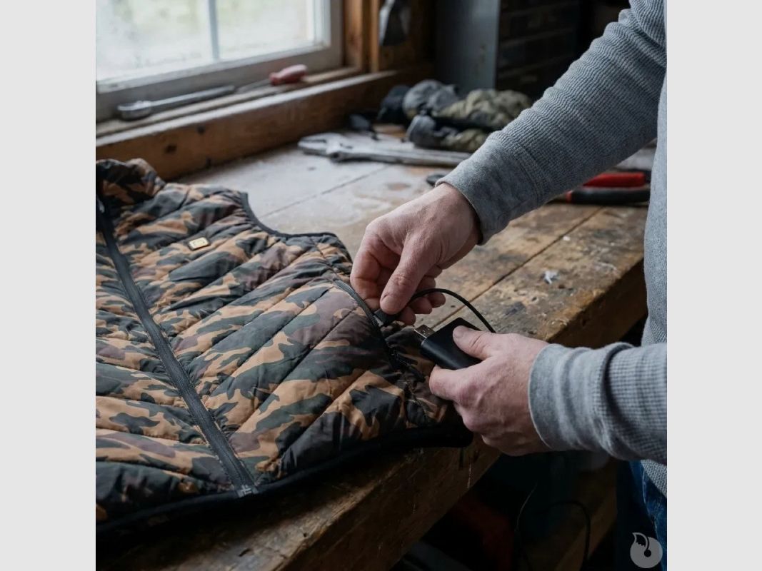 Weste beheizbar camo CE 2XL - Kohlefaser und Polyester, Bild 9 von 12