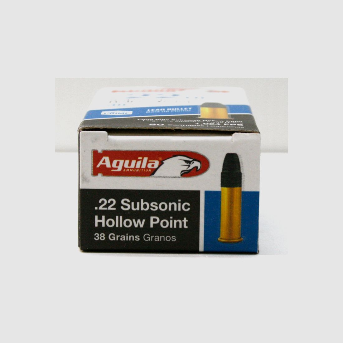 50 Schuss AGUILA .22 l.r. lfb 38gr SUBSONIC HP Hohlspitz KK JAGD Munition 1024FPS Hollow Point! NEU!