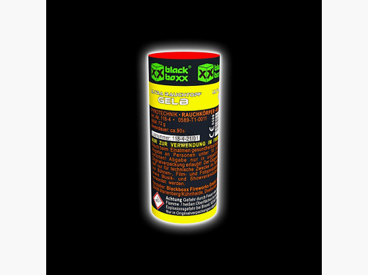 Blackboxx Ultra Rookpot 90 sec. - Geel