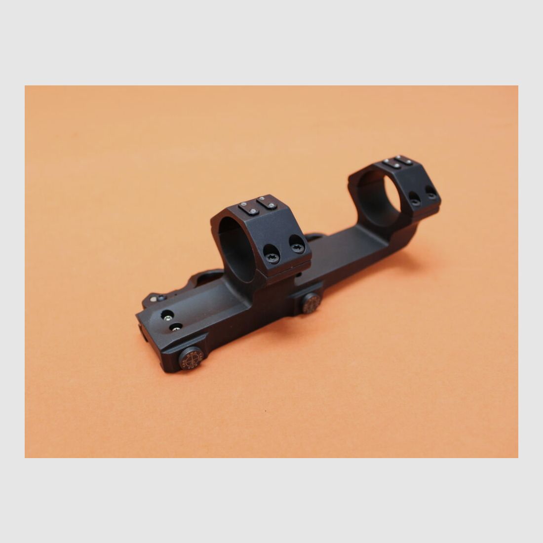 Montaggio a blocco QD Recknagel Era-Tac 34mm (T4034-0020) con leva, allungato di 3", BH=20mm per profilo Picatinny, immagine 2 di 3