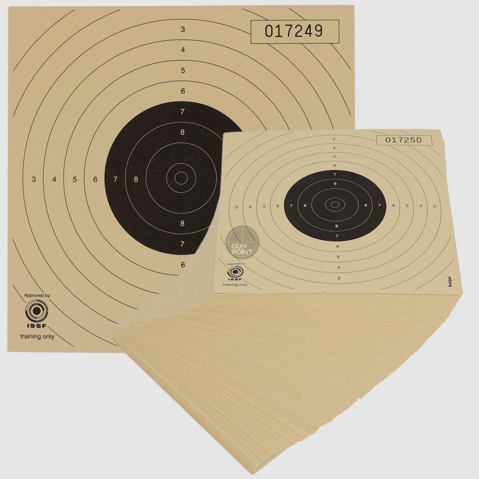 Luftpistolenscheibe 14 x 14 cm - versch. Abpackungen