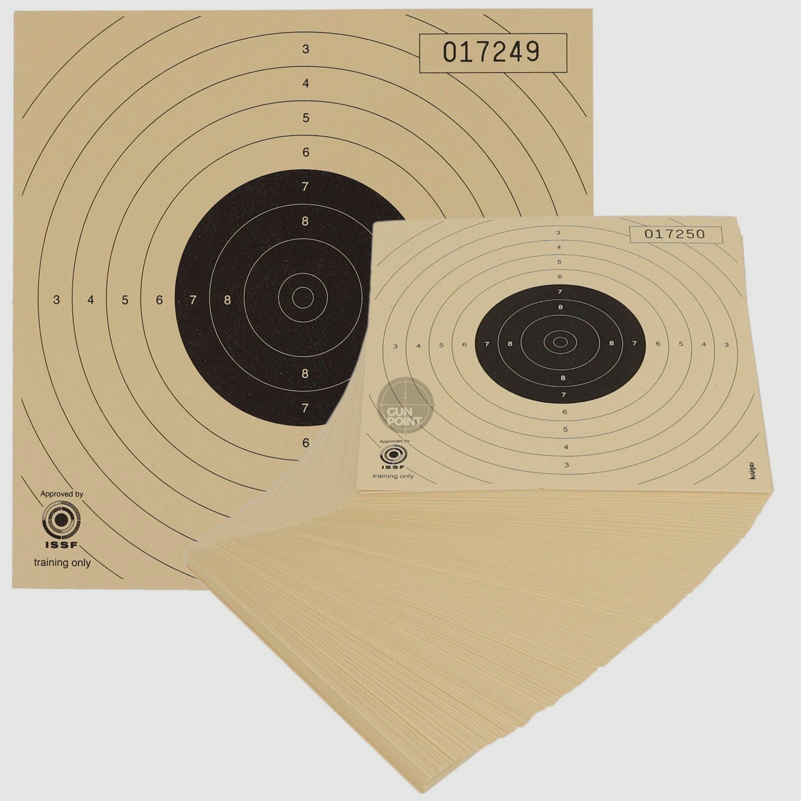 Luftpistolenscheibe 14 x 14 cm - versch. Abpackungen