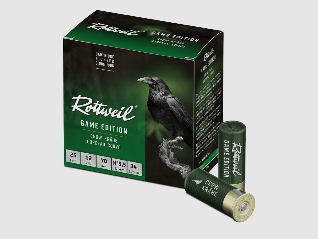 Rottweil Game Edition Kraai 12/70 2,9 mm - 25 stuks.