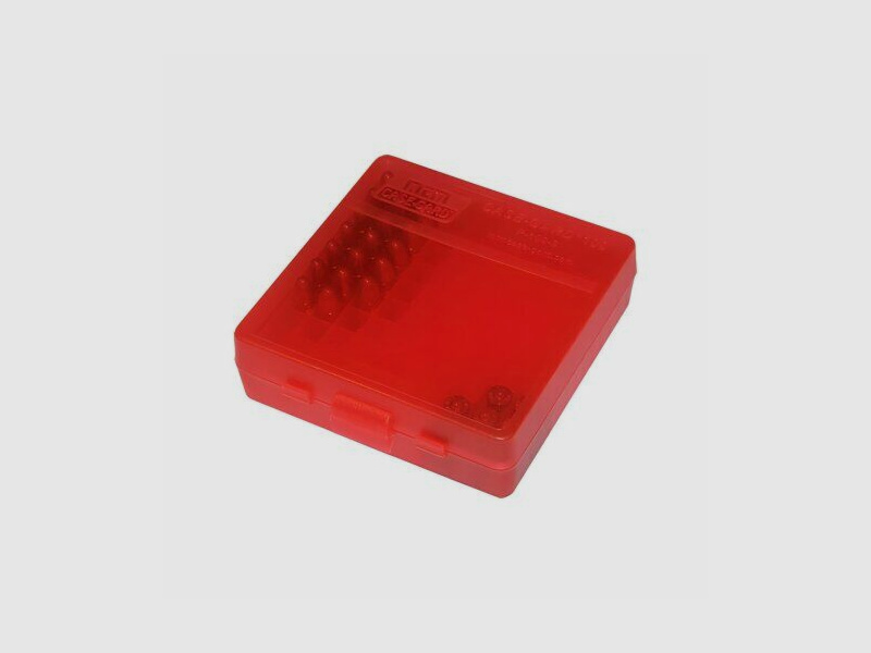 MTM Patronenbox mit Klappdeckel rot .22lr 100 Patronen