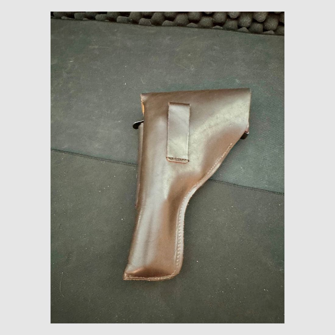 Gürtelholster, dunkel braun, Walther P38, neuwertig mit Magazintasche