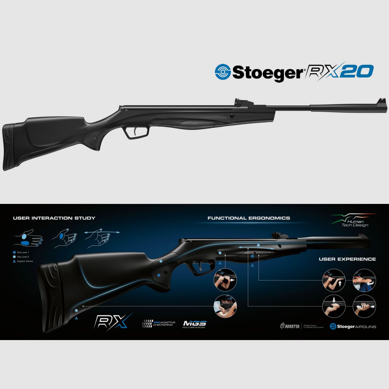 Luftgewehr Stoeger RX20 Dynamic Synthetikschaft Kaliber 5,5 mm (P18)