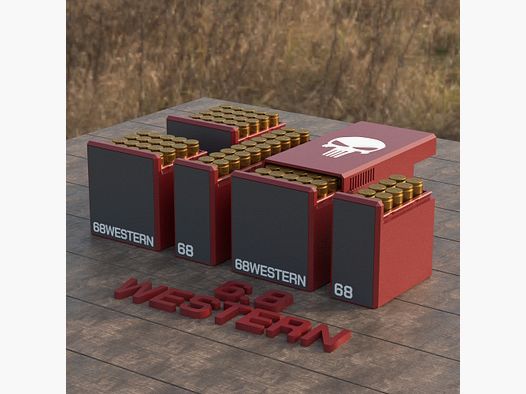 Filamelt Munitionsbox / Ammo Box 6.8 Western (Winchester/Browning) – Patronenbox ‘Schiebedeckel’ – 10 / 20 / 25 / 50 Runden