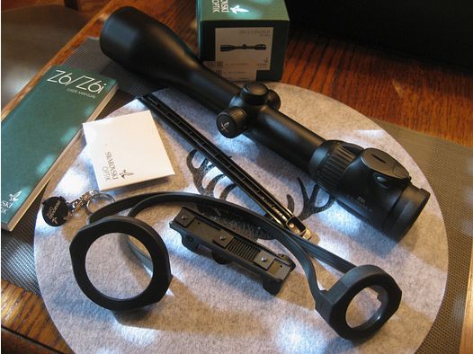 TOP + LIKE NEW" = Swarovski Z6i 2,5-15x56 P SR Generation-II with reticle 4A-I!! Includes original Blaser saddle mount!! No ZEISS-LEICA-GPO-S&B-MAUSER-WALTHER-SAUER 505-R8-K95-R93