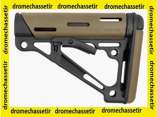 Tactical Mil-Spec Rear Stock for AR15, M4, FDE