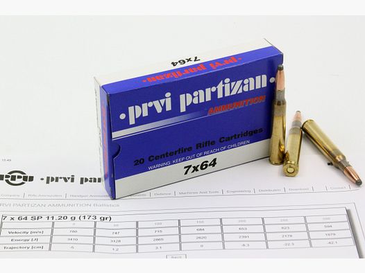Prvi Partizan, 7 x 64mm, SP, 173 gr., 20 pz.