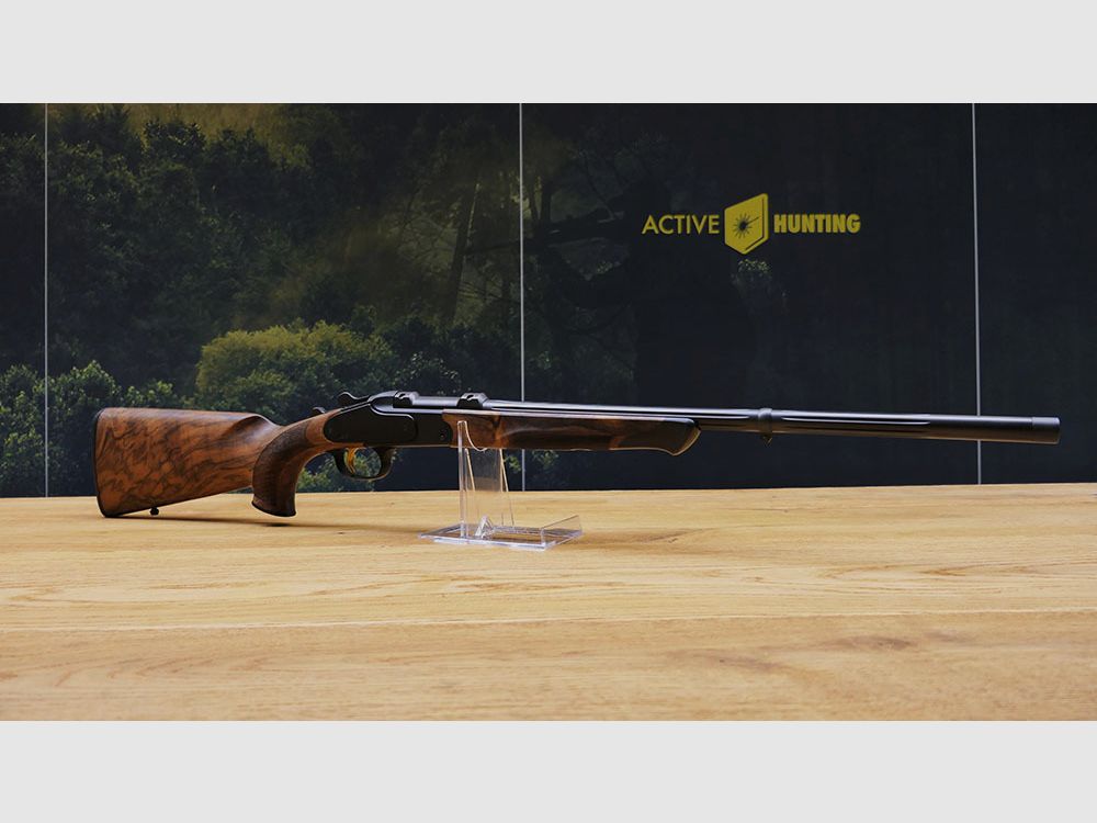 Blaser K95 Kipplaufbüchse / Black Edition / 6,5 Creedmoor / 52cm Lauf, lange Seitenplatten / HK 8 matt / Goldener Verschlussblock & Abzug / TRAUMWAFFE!