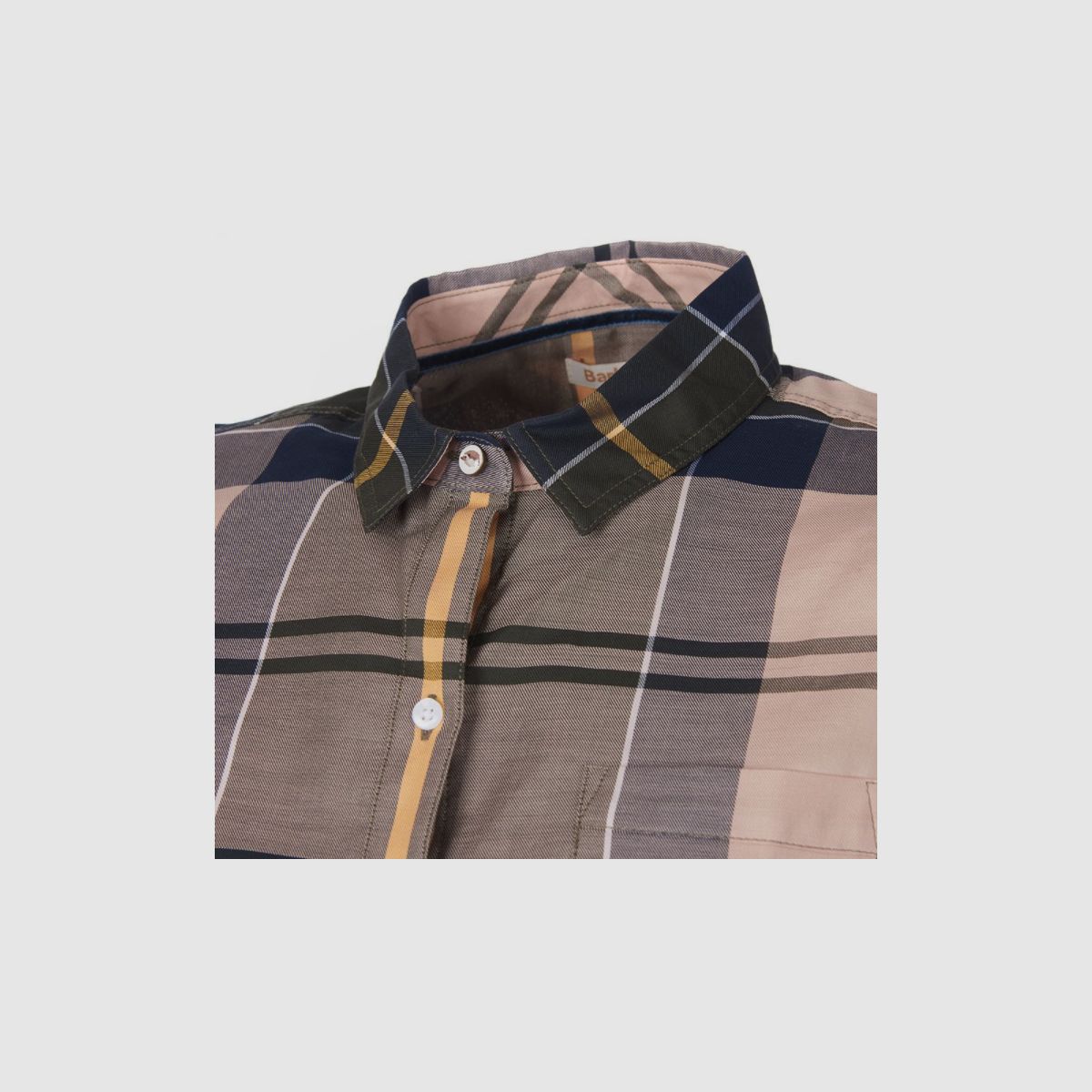 BARBOUR Homeswood Blouse Olijf Ruit