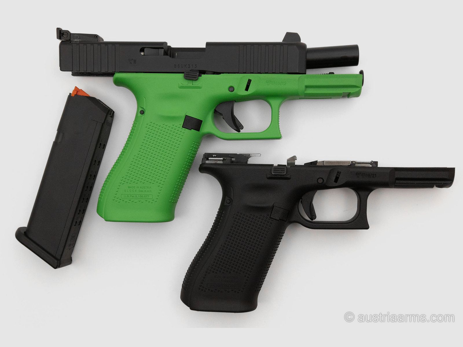 Glock 45 Gen5 "Green Mamba", 9 x 19 mm, Arma usata, immagine 2 di 5