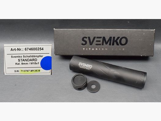 Svemko Schalldämpfer Standard , Kaliber 8mm/M15x1 , Neuware aus Geschäftsauflösung