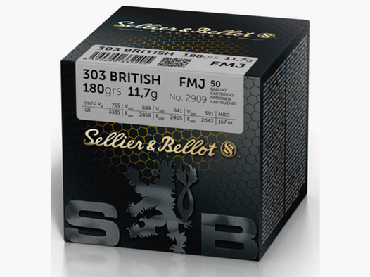 303 British S&B FMJ 180gr VE50