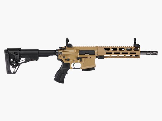 Haenel CR 223 M-LOK Handguard barrel length 254 mm | Direct trigger (2,800-4,000 g) | Short handguard | Sand color | Not sportingly approved, cal. .223 Rem.