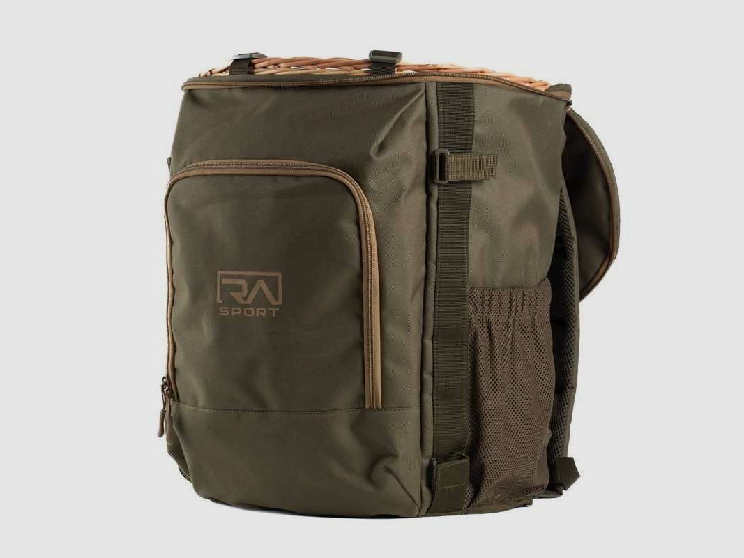 Mushroom Backpack with Double Wicker Basket, image 3 of 5