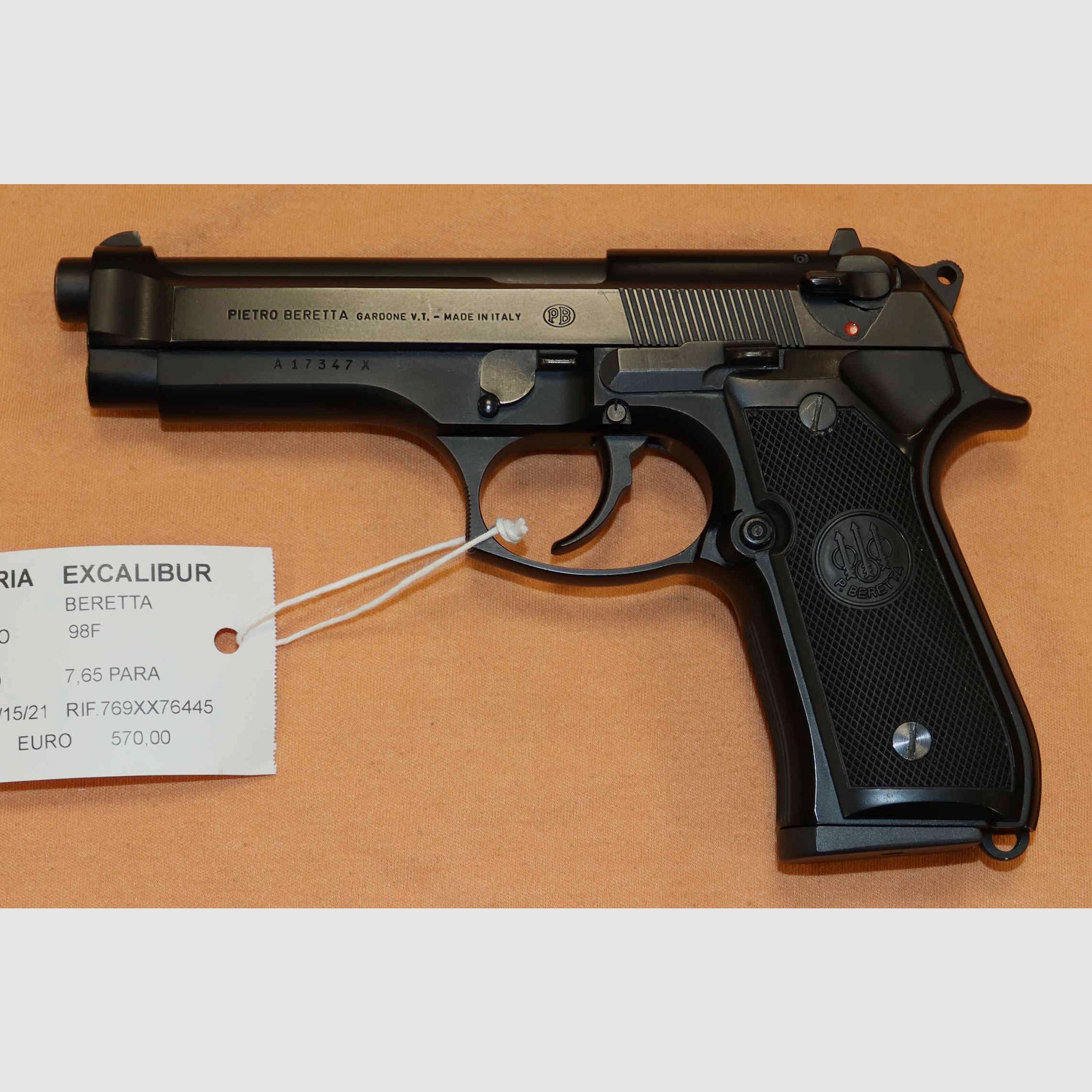 Pistole Beretta Modell 98F Kaliber 7.65 Para, Bild 1 von 8